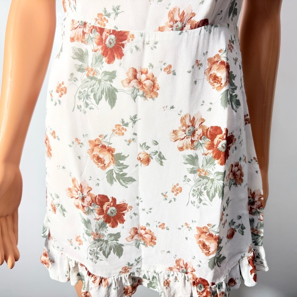 Reformation White Floral Mini Dress - Picture 8 of 16